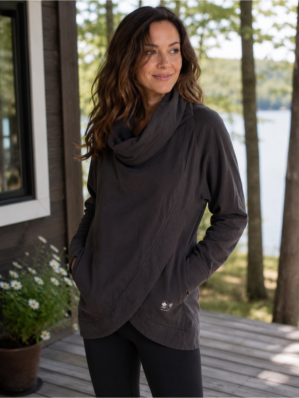 Hudson’s Bay Company wrap sweatshirt jacket